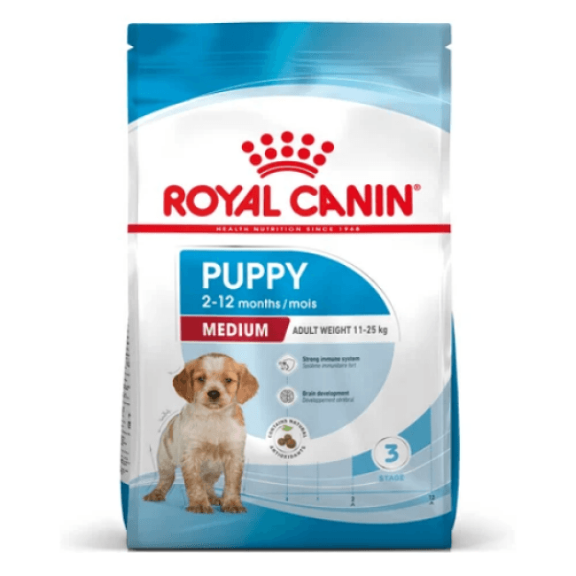 Croquettes Royal Canin Puppy Medium pour chiot moyen de 2 à 12 mois