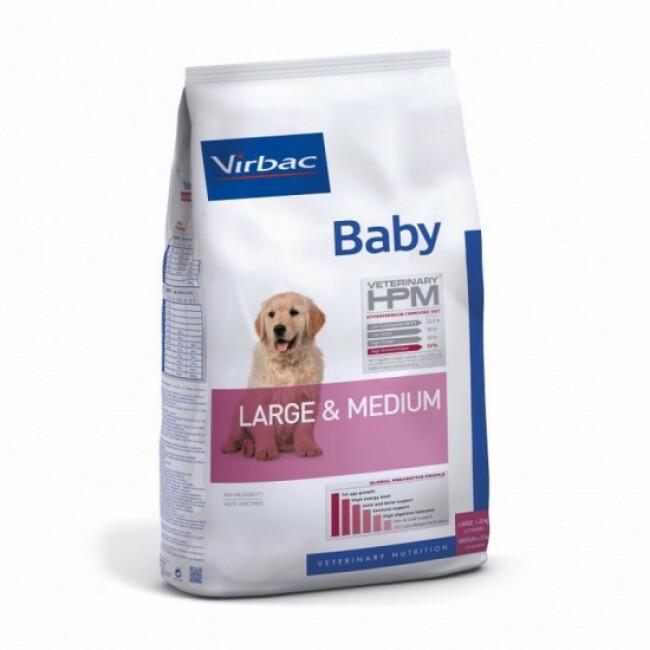Croquettes Virbac HPM Baby Large & Medium pour chien