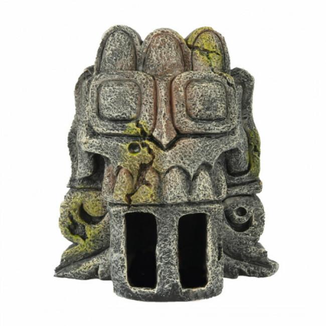 Décoration pour aquarium artefact aztèque en résine Aqua Della