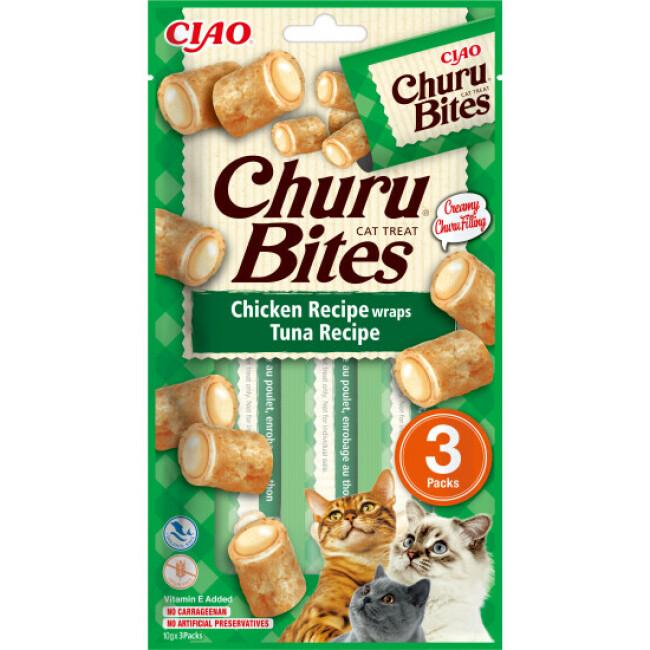 Friandises Inaba Churu Bites pour chat 3x10g
