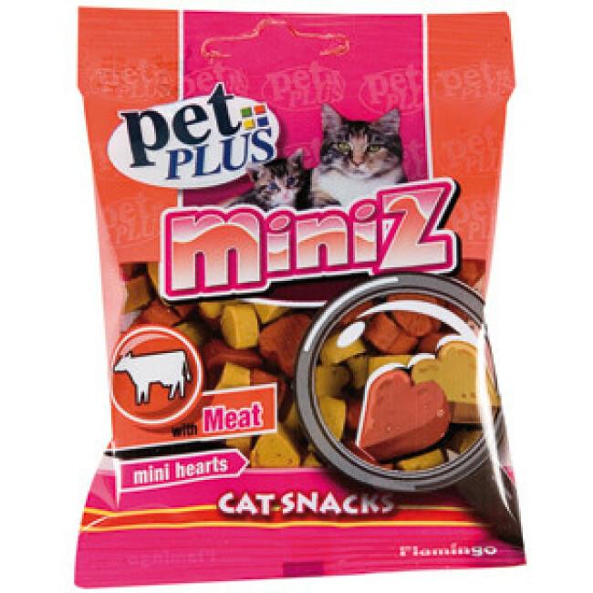 Friandises Miniz mini cœur viande pour chats