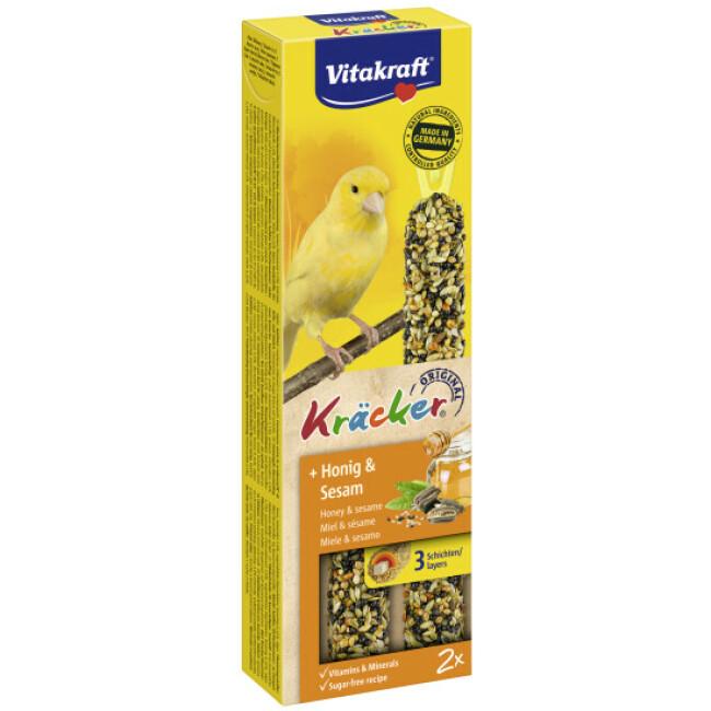 Friandises pour canaris Kräcker miel et sésame - 1 boîte de 2