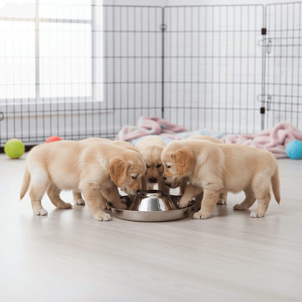 Gamelle en acier inoxydable pour chiot Trixie