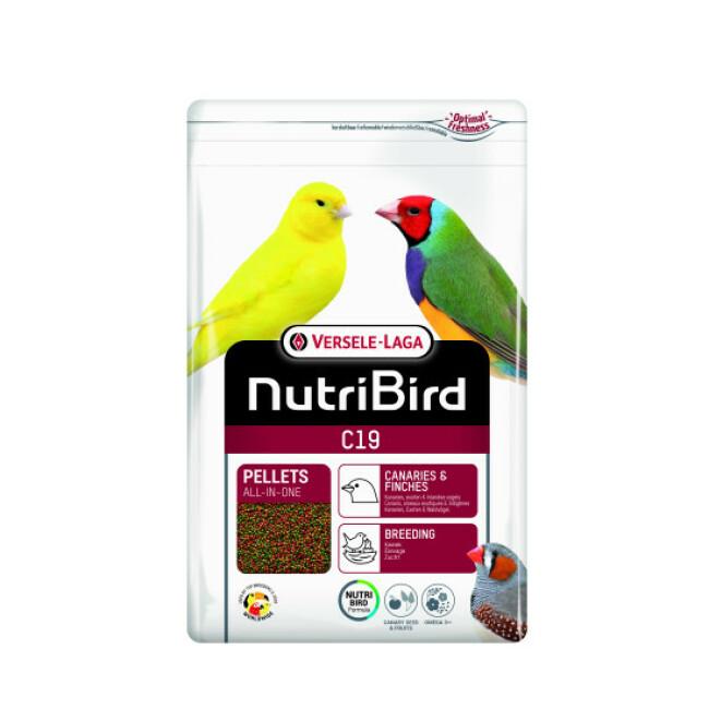 Granulés Nutribird C19 pour canaris, oiseaux exotiques et indigènes
