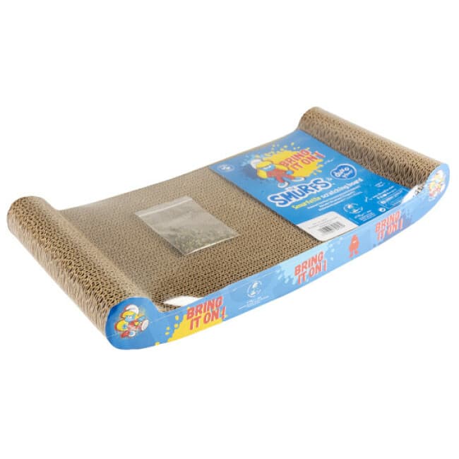 Griffoir courbé Schtroumpfette pour chat