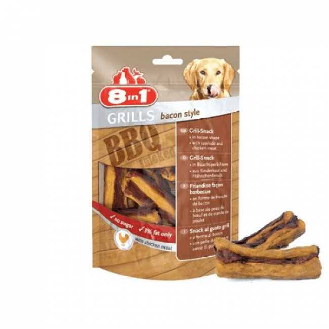 Grills barbecue friandise pour chien 8 in 1 Sachet 80 g