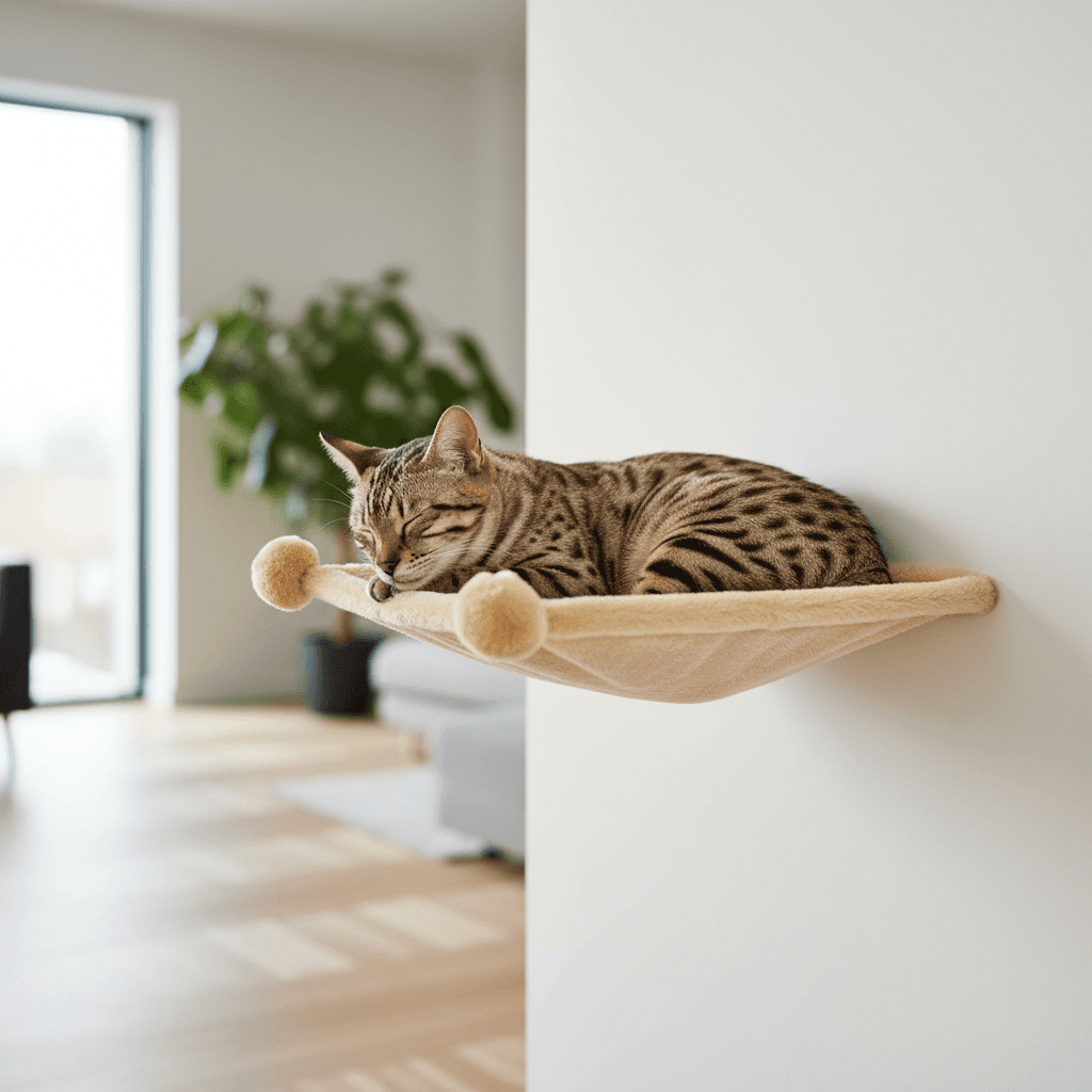 Hamac mural en peluche Trixie pour chat