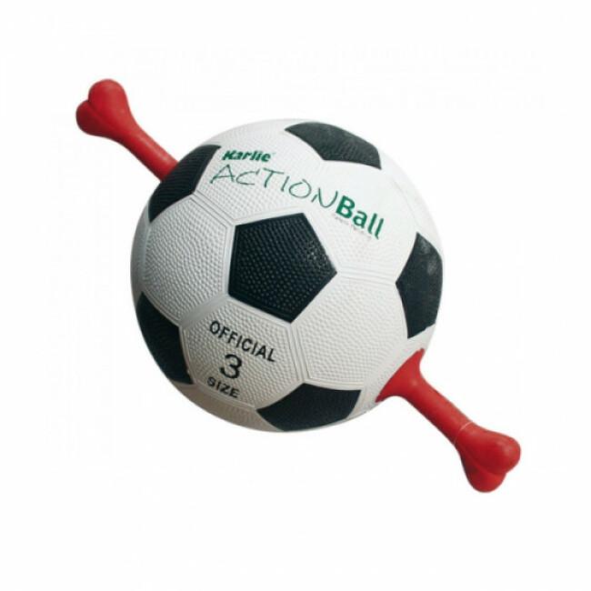 Ballon de foot MatchBall avec poignée pour chien