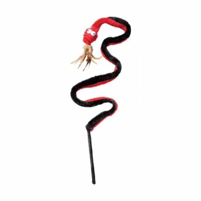 Jouet serpent peluche avec herbe à chat et plumes KONG