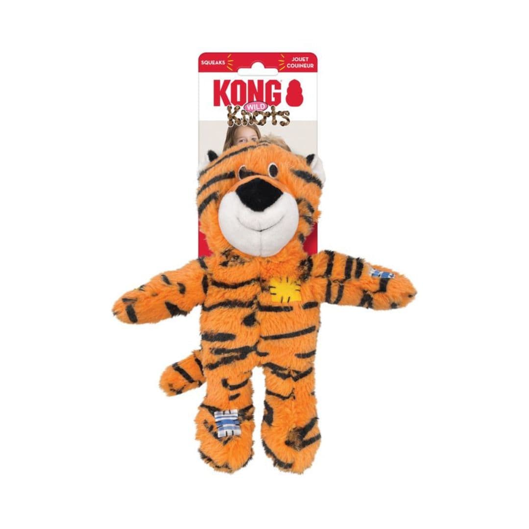KONG wild knots tiger : peluche chien