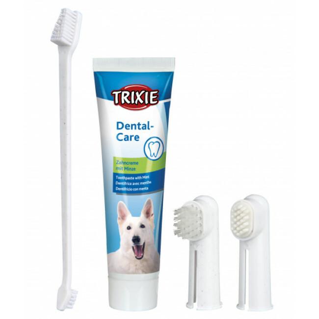 Kit d'hygiène dentaire pour chien et chat Trixie