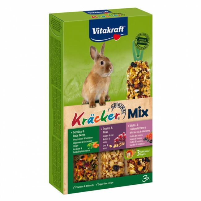 Kracker Combi pour lapins nains Noix/Fruits Bois/Légumes Vitakraft