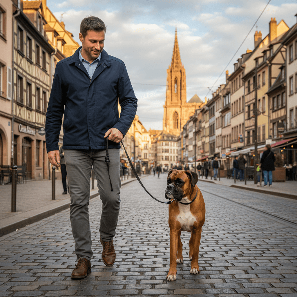 Laisse aimantée GoLeyGo Kerbl réfléchissante pour chien