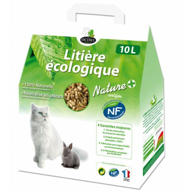 Litière écologique naturelle en granules pour chats et rongeurs Sac 10 litres