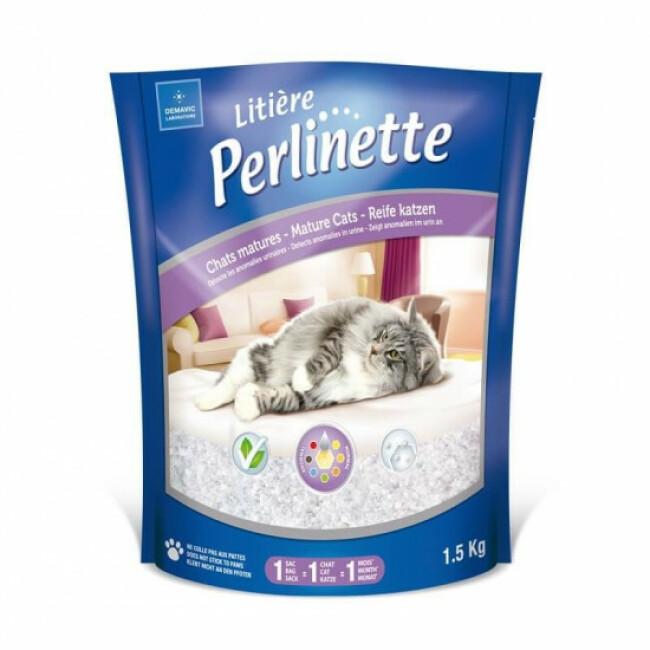 Litière Perlinette silice pour chat mature