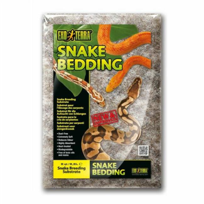 Litière Snake Bedding Exo Terra substrat naturel biodégradable pour reptiles Sac 8,8 litres