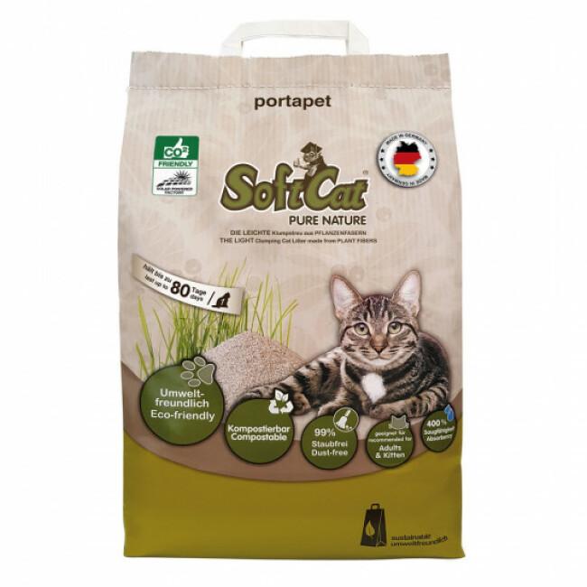 Litière végétale agglomérante SOFTCAT Schulze pour chat