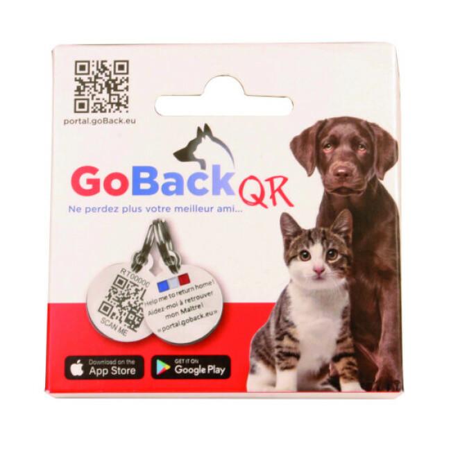 Médaille GoBack QR pour chien et chat