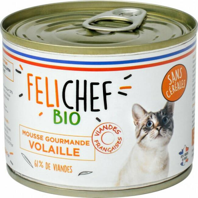 Mousse Felichef Bio pour chat
