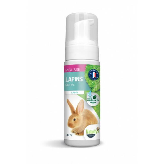 Mousse hypoallergénique Naturlys pour lapins 140 ml