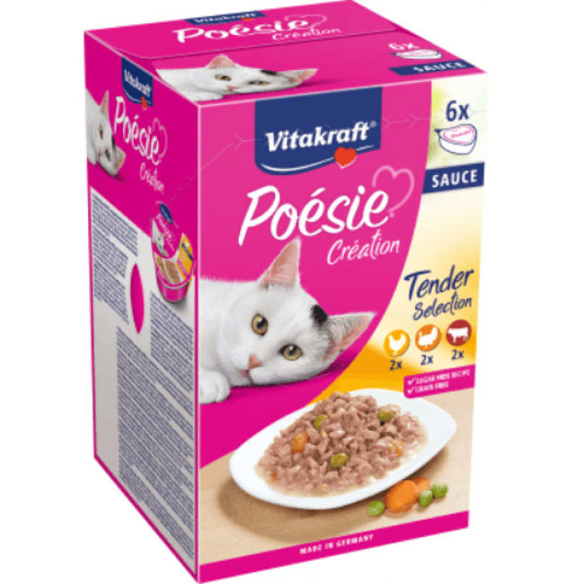 Multipack Poésie Vitakraft Création sauce pour chat