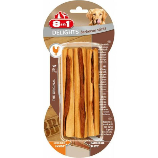 Os à mâcher barbecue friandise 8 in 1 Delights - 3 sticks