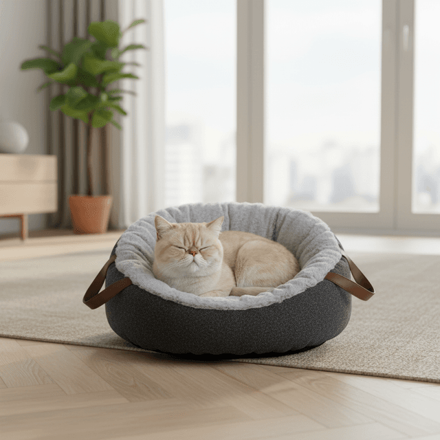 Panier Pofa Flamingo pour chat