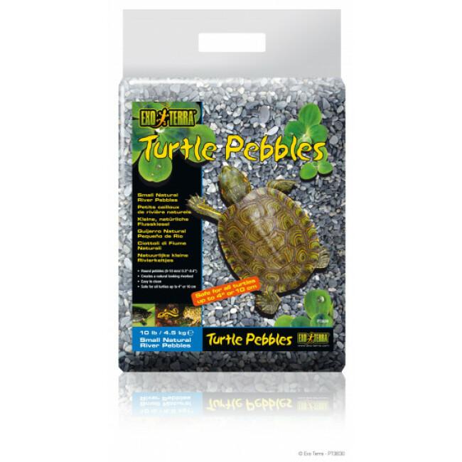 Petits Cailloux de rivière Turtle Pebbles pour Tortue Exo Terra 8-10 mm Sac 4,5 kg