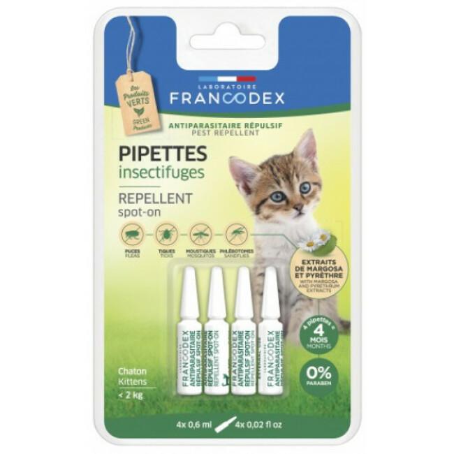Pipettes Insectifuges pour chaton Francodex