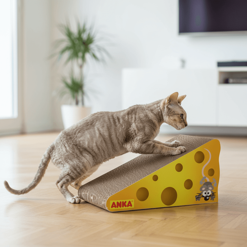 Planche à griffer Anka pour chat avec motif gruyère