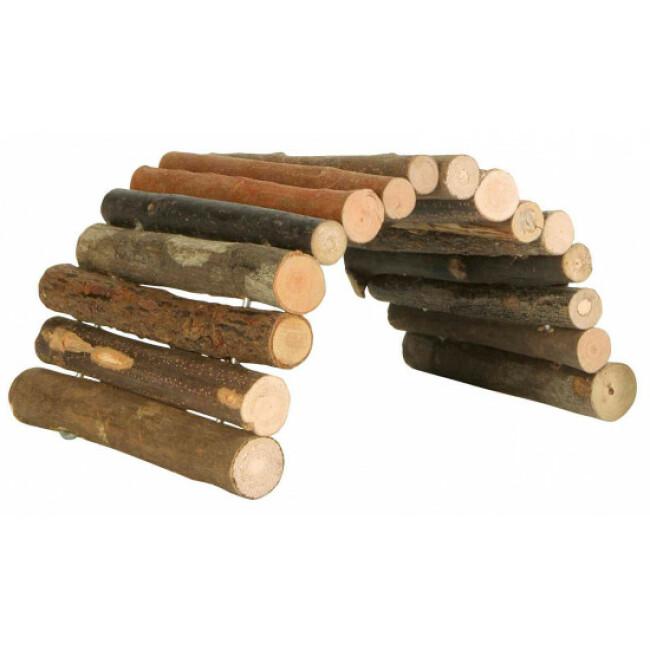 Pont flexible pour rongeurs en bois d'écorce