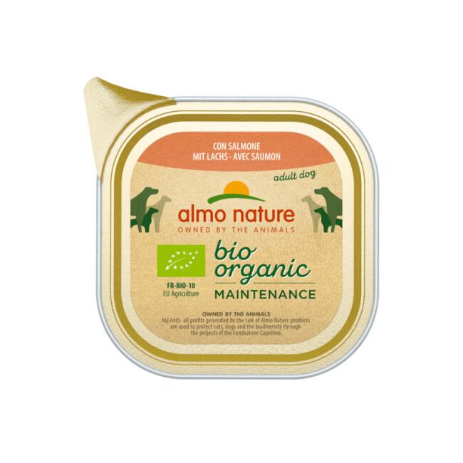 Pâtée Almo Nature Bio Organic Maintenance pour chien - Lot de 4 Barquettes 100 g