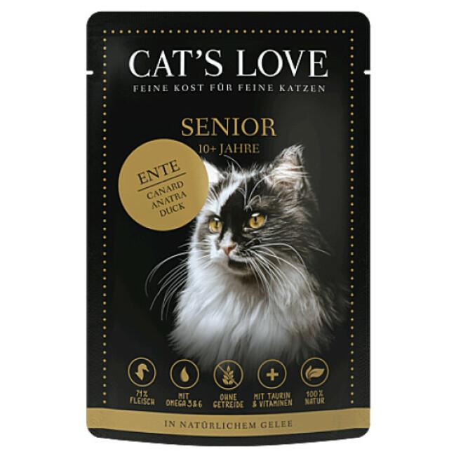 Pâtée naturelle Cat's Love pour chat senior