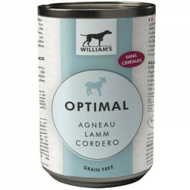 Pâtée Optimal Agneau sans céréales William's pour chien