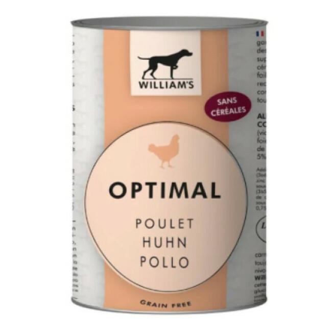 Pâtée William's Optimal Poulet sans céréales pour chien