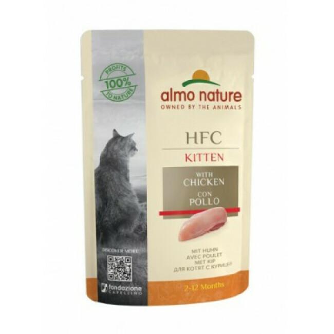 Pâtée pour chaton Almo Nature HFC Kitten - Lot de 6 pochons 55 g