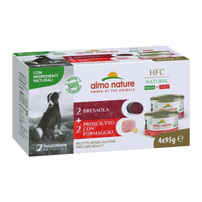 Pâtée pour chien Almo Nature HFC Multipack Natural Made in Italy