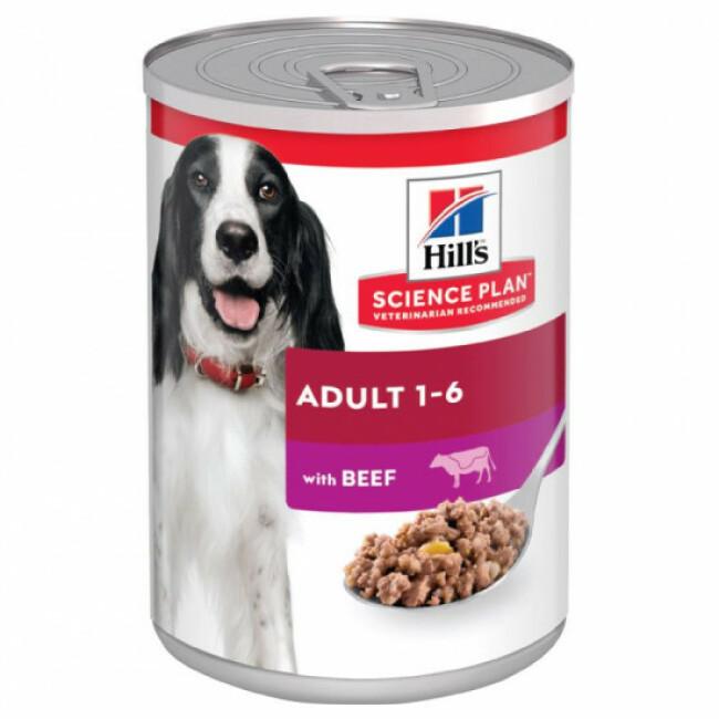 Pâtée pour chien Hill's Science Plan Canine Adulte - Lot de 12 boîtes x 370 g