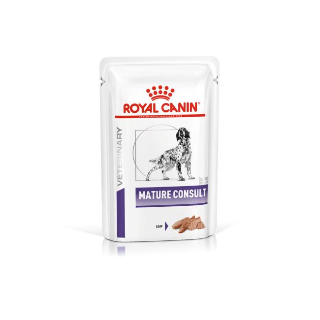 Pâtée pour chien senior Royal Canin Veterinary Care Mature Consult Medium - 12 sachets x 85 g