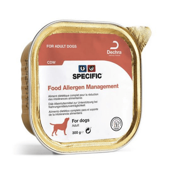 Pâtée Specific pour chiens CDW Food Allergen Management