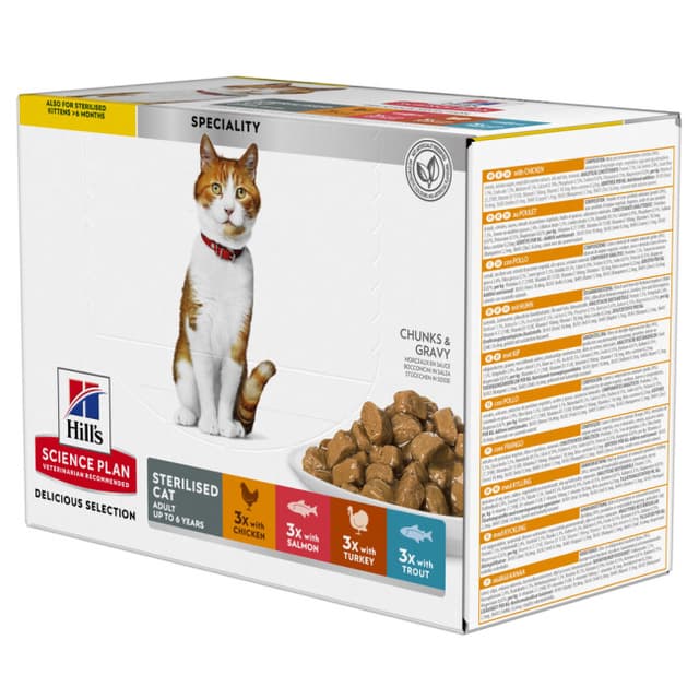 Sachets pour chat stérilisé Hill's Science Plan