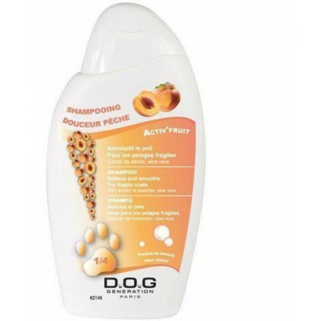 Shampoing pour chien au pelage fragile Dog Generation Activ Fruit Pêche