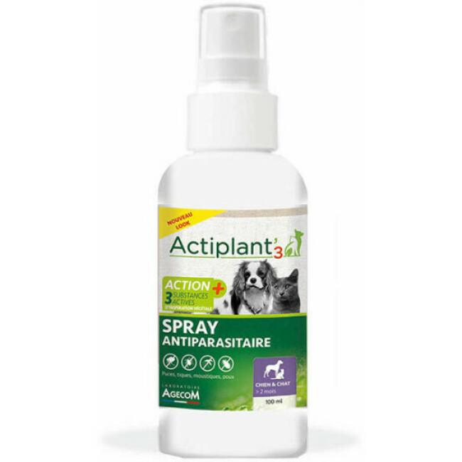 Spray anti parasitaires Actiplant chien chat