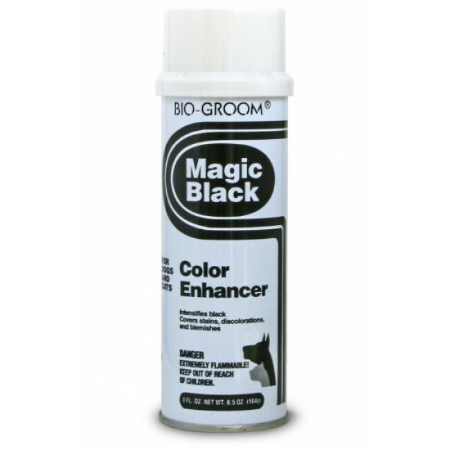 Spray Magic Black Bio Groom poudre noire pour pelage animaux