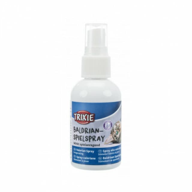 Spray pour chat à la valériane incitant au jeu
