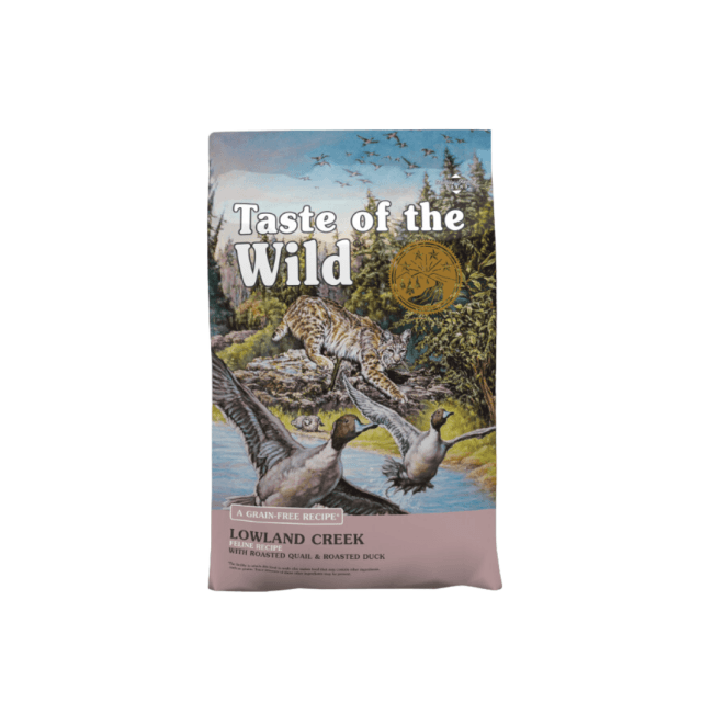 Taste of the Wild Lowland Creek à la caille et au canard pour chat adulte et chaton