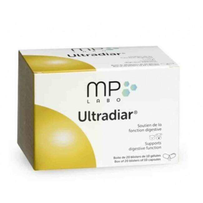 Ultradiar soutien de la fonction digestive pour chien et chat MP Labo 200 gélules