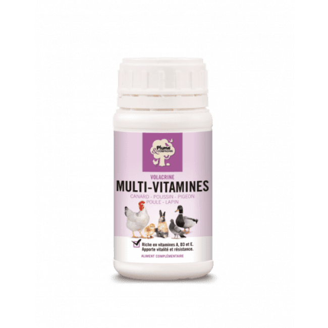 Volacrine Multi Vitamines pour volailles et lapins 250 ml Plume & Cie