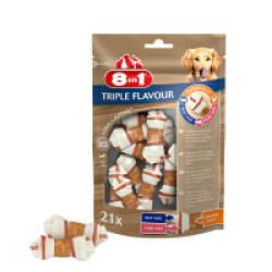 Friandises os à mâcher pour petit chien Triple Flavour 8in1